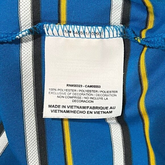 Nike Golf Dri-Fit Blue Striped Polo Shirt Men's XL Extra Large - Picture 8 of 9